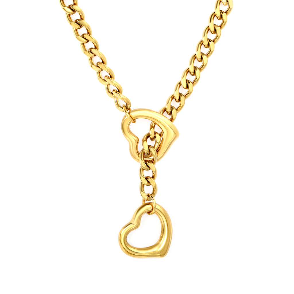 Collar Heartbeat Waterproof: Acero 316L Oro 18k | Azzia