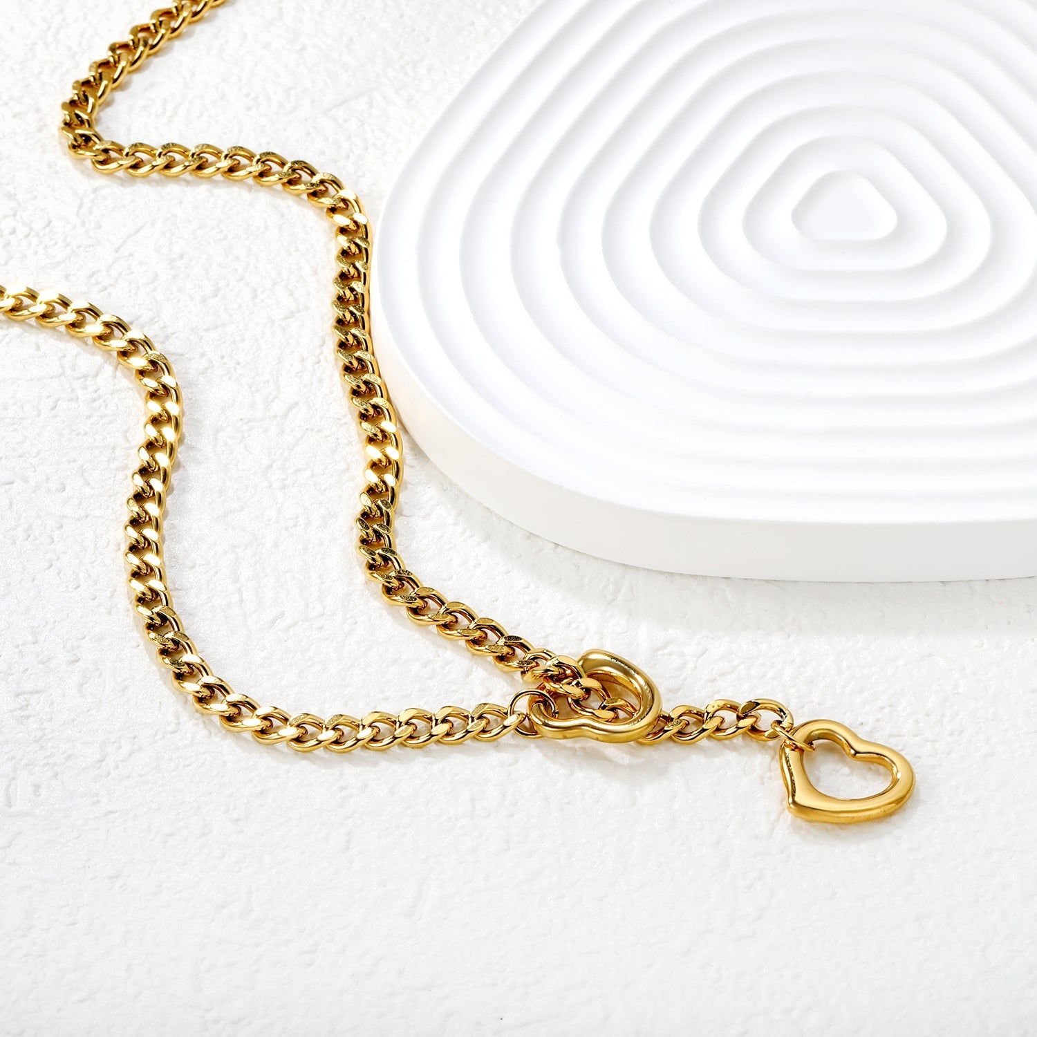 Collar Heartbeat Waterproof: Acero 316L Oro 18k | Azzia