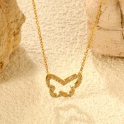 Collar Mariposa Dorada | Azzia Joyería
