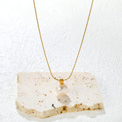 Collar Perla Solitaria Clásico Waterproof