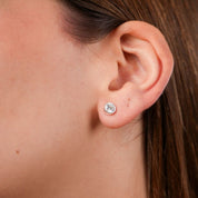 Set de Collar y Aretes Punto De Luz Plata 925