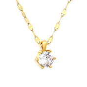 Collar Punto de Luz Waterproof: Acero 316L Oro 18k | Azzia