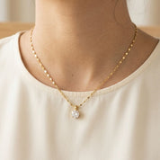 Collar Punto de Luz Waterproof: Acero 316L Oro 18k | Azzia