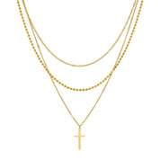Collar Triple Cadena de Fé Waterproof