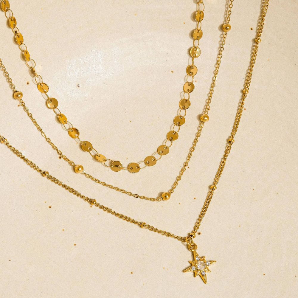 Dije de estrella delicada y elegante - AZZIA JOYERIA 