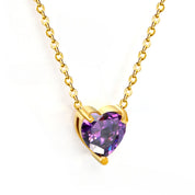 Collar Amaranta Corazón Waterproof - Joya en acero inoxidable enchapado en oro 18k - Azzia joyería