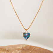 Collar Avalon Corazón Piedra Waterproof - Joya en acero inoxidable enchapado en oro 18k - Azzia joyería