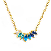 Collar Brisa Azul Waterproof - Joya en acero inoxidable enchapado en oro 18k - D'Merys
