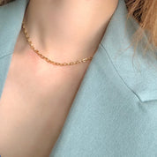 Collar Cadena Corazones Waterproof - Joya en acero inoxidable enchapado en oro 18k - D'Merys
