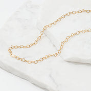 Collar Cadena Corazones Waterproof - Joya en acero inoxidable enchapado en oro 18k - D'Merys