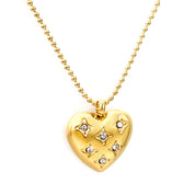 Collar Corazón Chunky Circones Waterproof - Joya en acero inoxidable enchapado en oro 18k - Azzia joyería