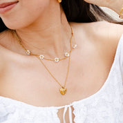 Collar Corazón Chunky Circones Waterproof - Joya en acero inoxidable enchapado en oro 18k - Azzia joyería
