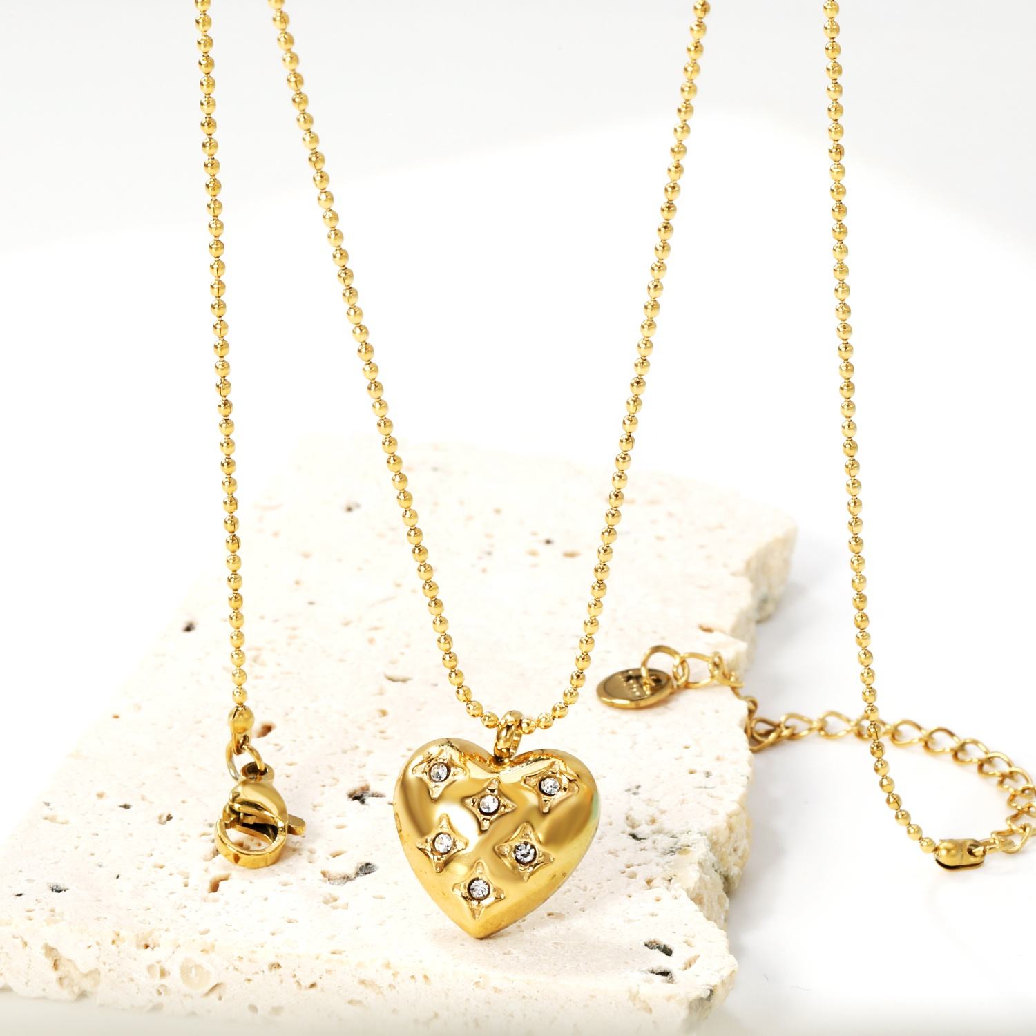 Collar Corazón Chunky Circones Waterproof - Joya en acero inoxidable enchapado en oro 18k - Azzia joyería