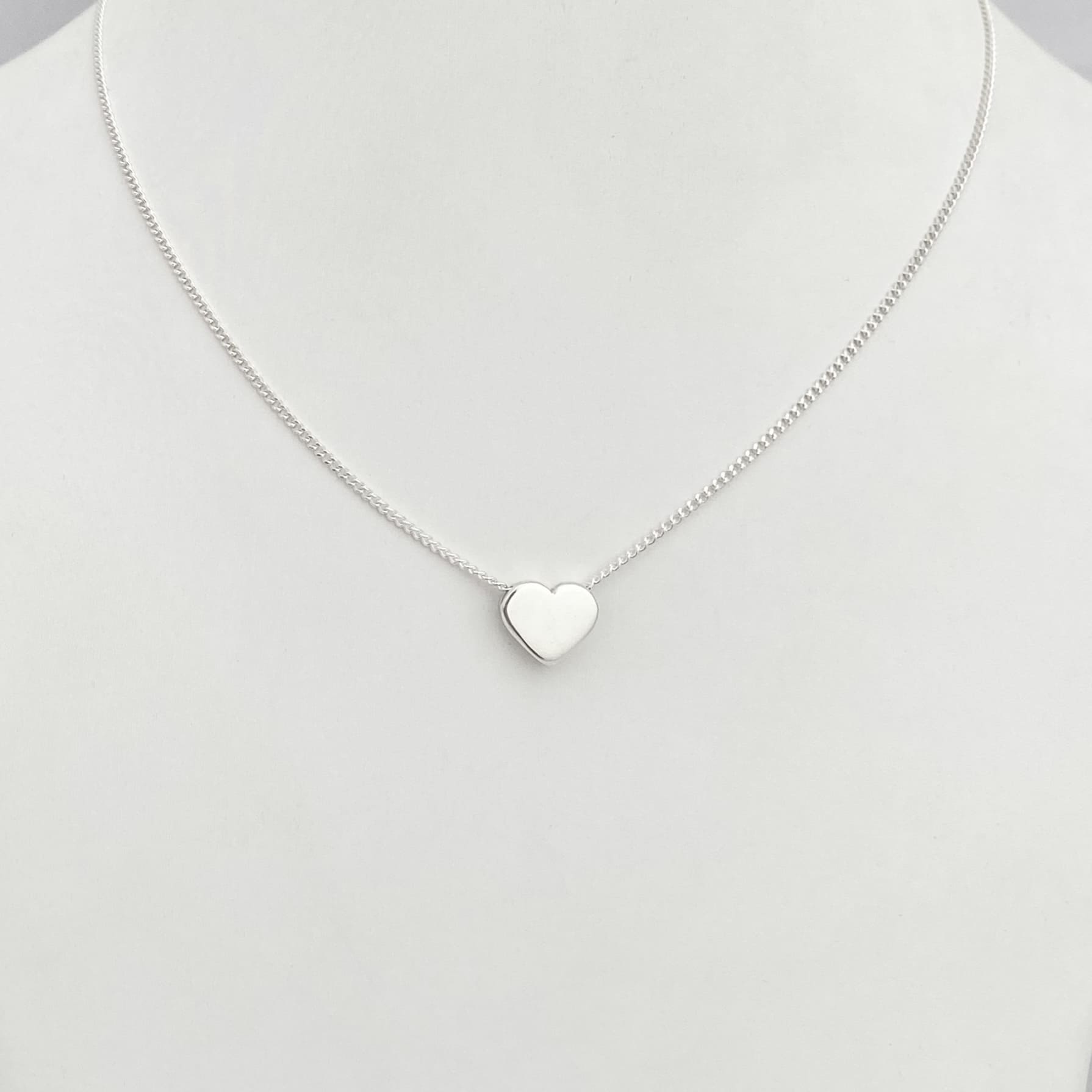 Collar Corazón Pasante Plata 950 - Joya en plata 950 - D'Merys