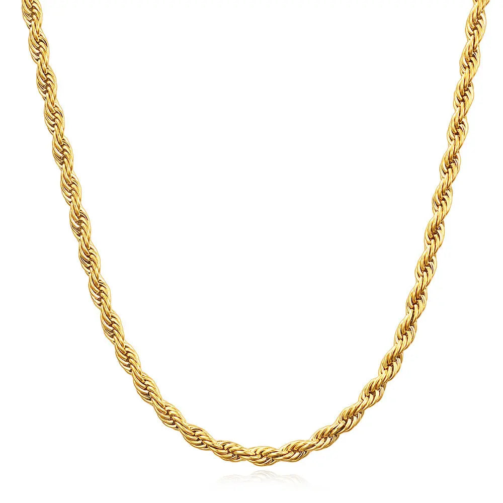 Collar Cordón Waterproof - Joya en acero inoxidable enchapado en oro 18k - D'Merys