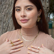 Collar Doble Espiga Waterproof - Joya en acero inoxidable enchapado en oro 18k - D'Merys