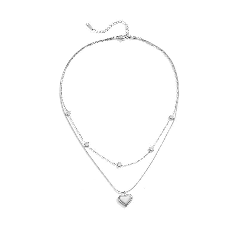 Collar Doble Karina Waterproof - Joya en acero inoxidable enchapado en oro 18k - Azzia joyería
