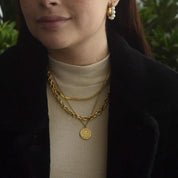 Collar Amuleto Ojo Turco Waterproof - Joya en acero inoxidable enchapado en oro 18k - D'Merys
