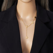 Collar Flower V Waterproof: Acero 316L Oro 18k | Azzia