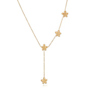 Collar Flower V Waterproof: Acero 316L Oro 18k | Azzia