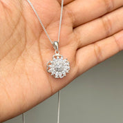 Collar Girasol Giratorio Antiestrés Plata 925 - Joya en plata 925 - D'Merys