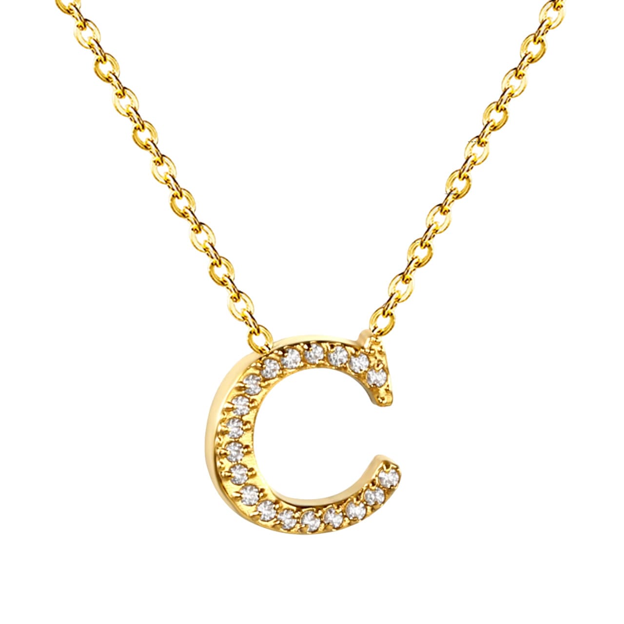 Collar Inicial Letra Waterproof - Joya en acero inoxidable enchapado en oro 18k - D'Merys