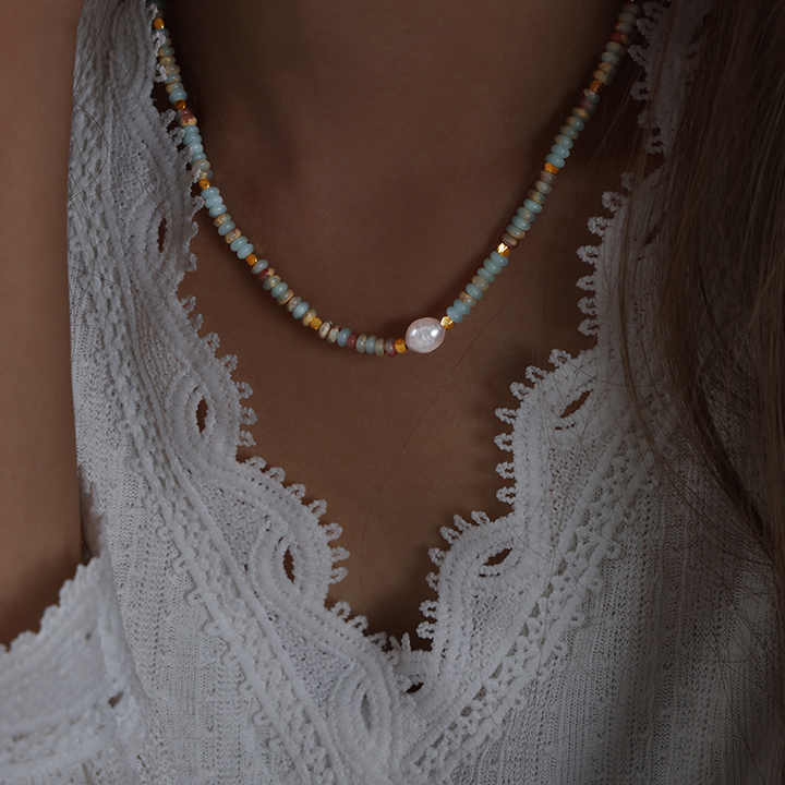 Collar Isla Bonita Waterproof - Joya en acero inoxidable enchapado en oro 18k - D'Merys