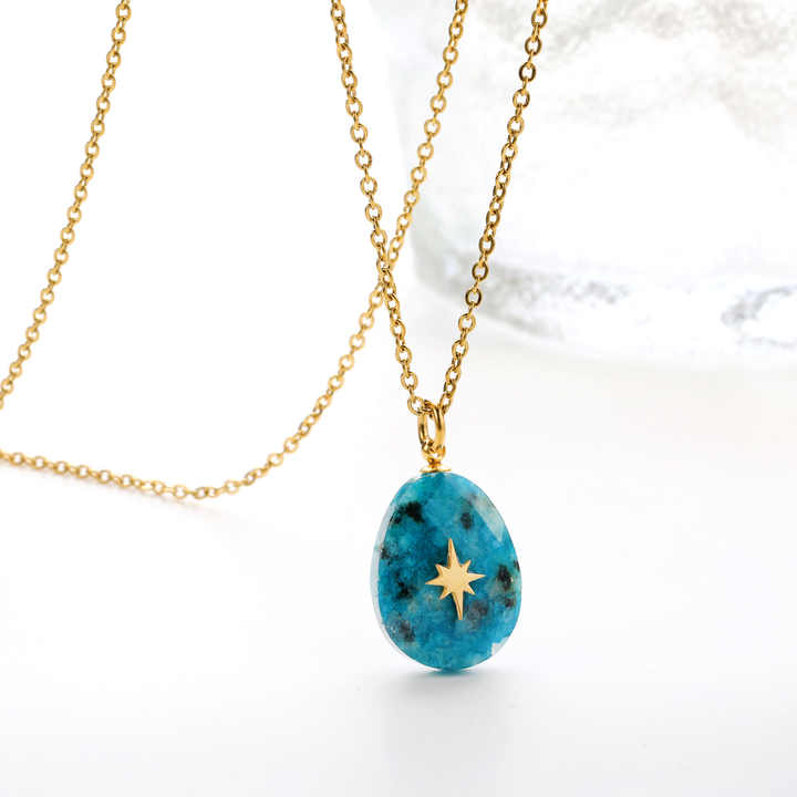 Collar Medalla Celestial Waterproof - Joya en acero inoxidable enchapado en oro 18k - D'Merys