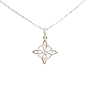 Collar Nudo de Bruja Plata 925 - Joya en acero inoxidable enchapado en oro 18k - D'Merys