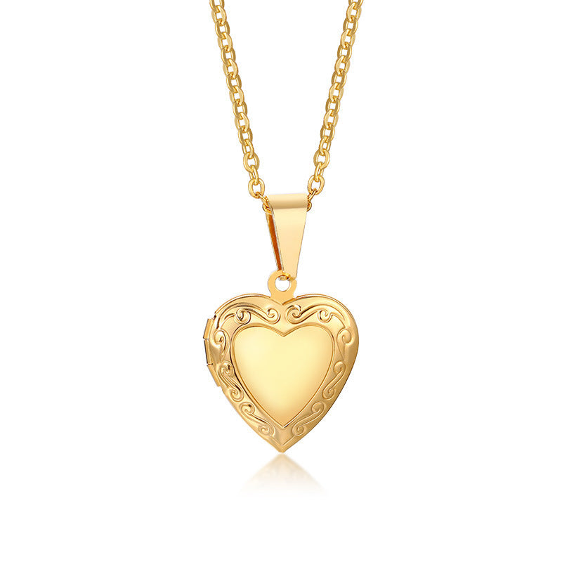 Collar Relicario Dulcelia Waterproof - Joya en acero inoxidable enchapado en oro 18k - D&#39;Merys