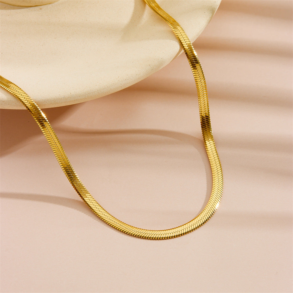 Collar Snake Lili Waterproof - Joya en acero inoxidable enchapado en oro 18k - Azzia