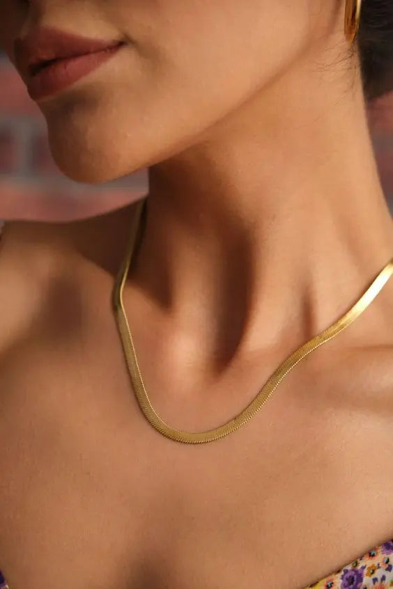 Collar Snake Lili Waterproof - Joya en acero inoxidable enchapado en oro 18k - D'Merys