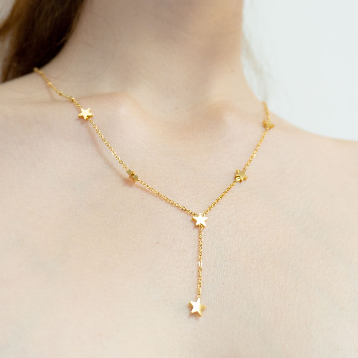 Collar Stars Waterproof - Joya en acero inoxidable enchapado en oro 18k - D'Merys