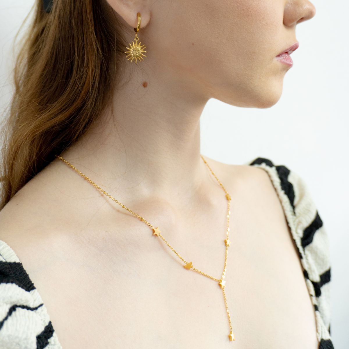 Collar Stars Waterproof - Joya en acero inoxidable enchapado en oro 18k - D'Merys