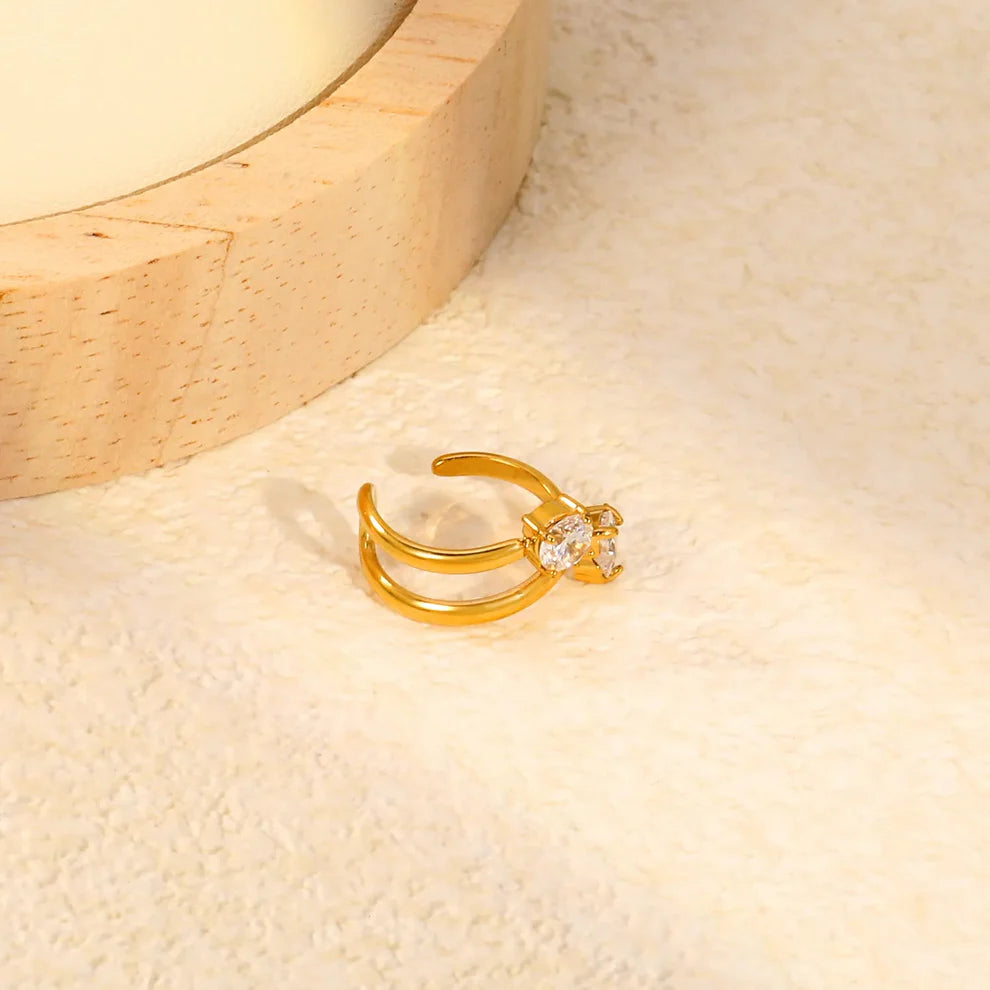 Earcuff Silueta Niebla Waterproof    - AZZIA JOYERIA