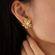 Aretes Flor Soleil Waterproof