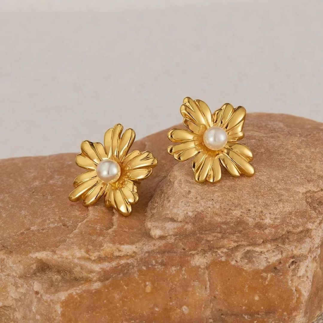 Aretes Flor Soleil Waterproof