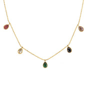 Gargantilla Colorful Circones Waterproof - Joya en acero inoxidable enchapado en oro 18k - D'Merys
