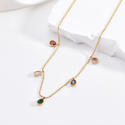 Gargantilla Colorful Circones Waterproof - Joya en acero inoxidable enchapado en oro 18k - D'Merys