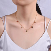 Gargantilla Colorful Circones Waterproof - Joya en acero inoxidable enchapado en oro 18k - D'Merys