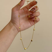 Gargantilla Karina Heart Waterproof - Joya en acero inoxidable enchapado en oro 18k - D'Merys