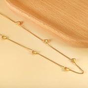 Gargantilla Karina Heart Waterproof - Joya en acero inoxidable enchapado en oro 18k - D'Merys