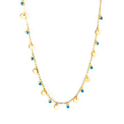 Gargantilla Ojo Turco Waterproof - Joya en acero inoxidable enchapado en oro 18k - Azzia joyería