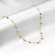 Gargantilla Ojo Turco Waterproof - Joya en acero inoxidable enchapado en oro 18k - Azzia joyería