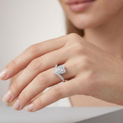 Anillo Promesa Reina Corazón - Plata 925