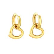Hoops Heartbeat Waterproof: Acero 316L Oro 18k | Azzia