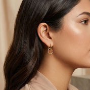 Hoops Heartbeat Waterproof: Acero 316L Oro 18k | Azzia