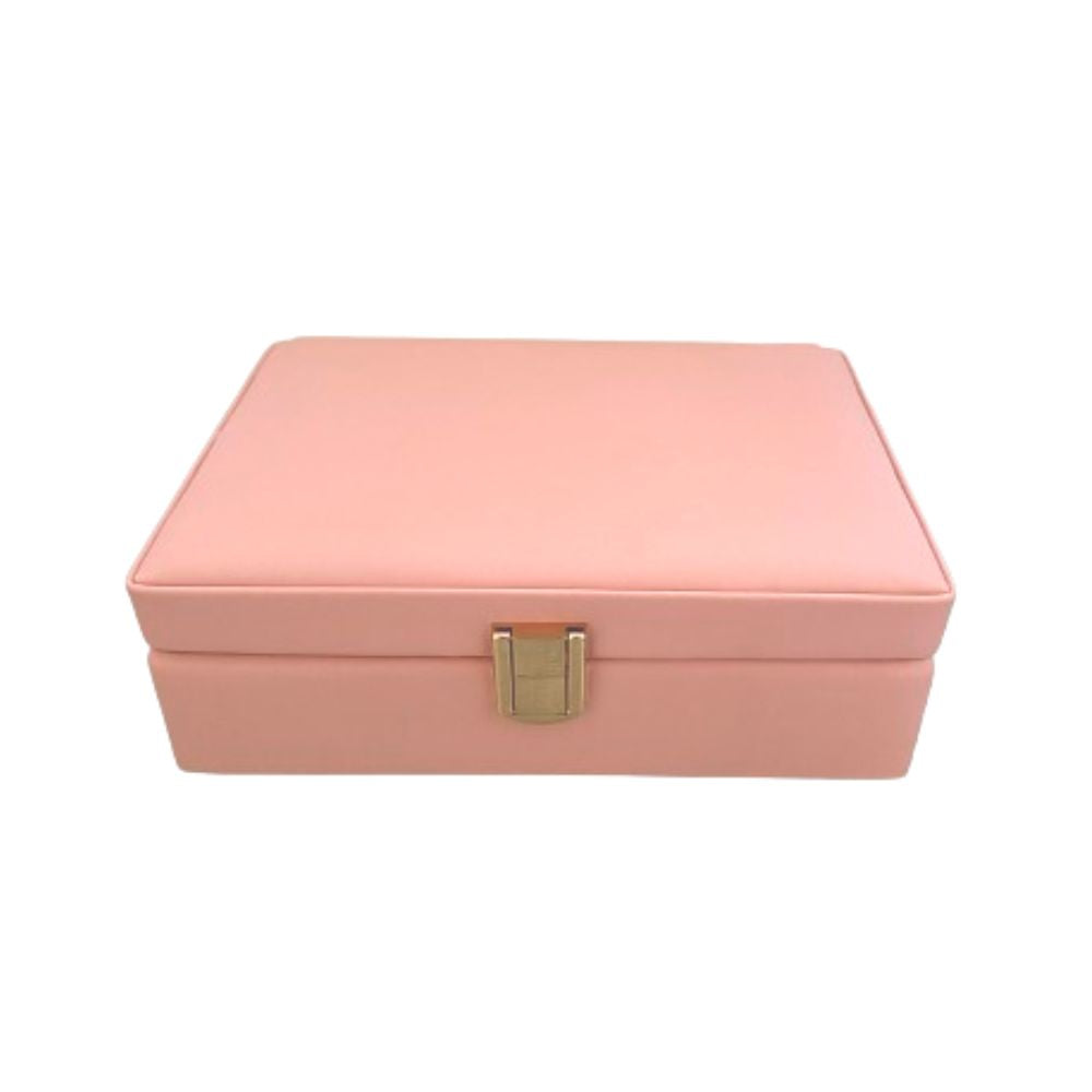 Joyero Rosa Mediano - Organizador de anillos, aretes y collares - D'Merys