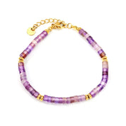 Pulsera Amatista con piedras de mar - AZZIA JOYERIA 