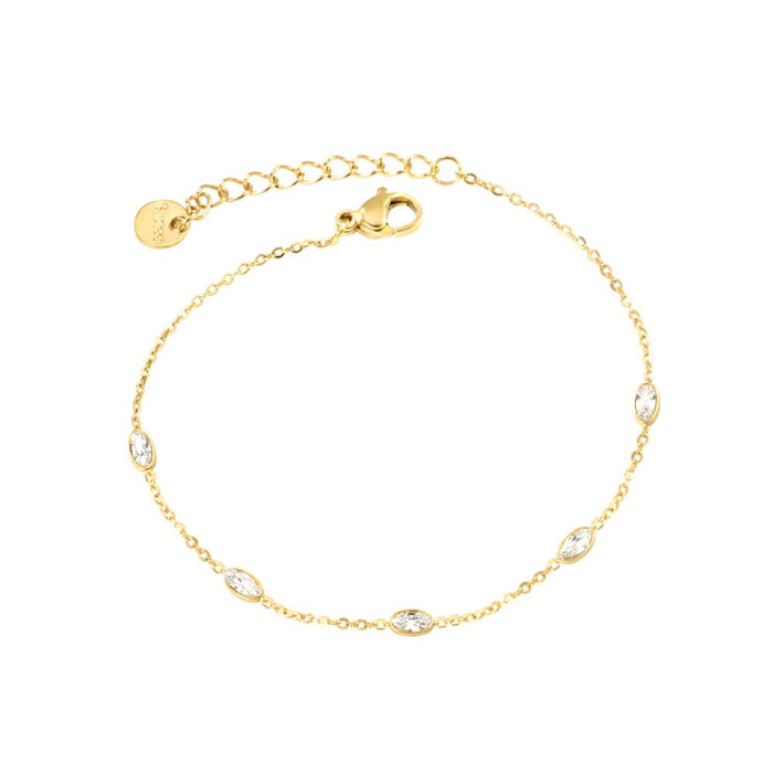 Pulsera Brillo Puro Waterproof - Joya en acero inoxidable enchapado en oro 18k - Azzia joyería